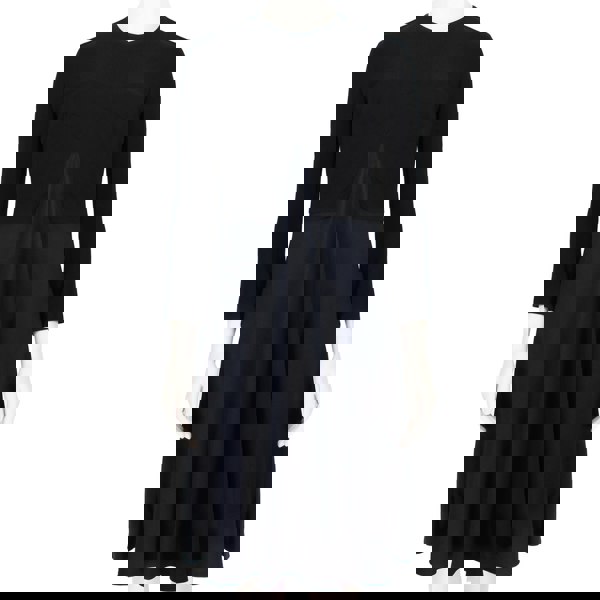 Stella McCartney colour block dress in black and midnight blue