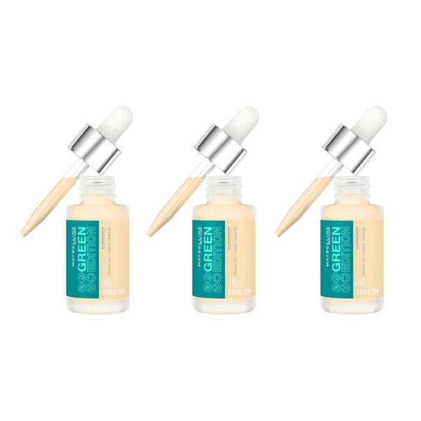 Maybelline New York 3 x Maybelline Green Edition Superdrop Tinted Oil Foundation 20ml - Shade 10