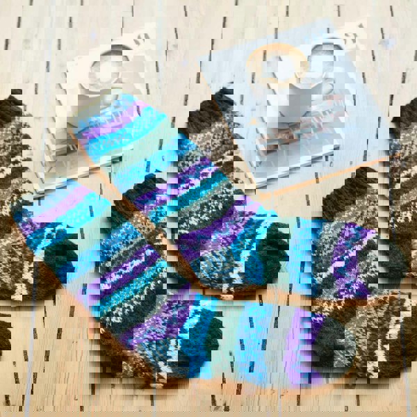 Paper High Woollen Fairisle Socks