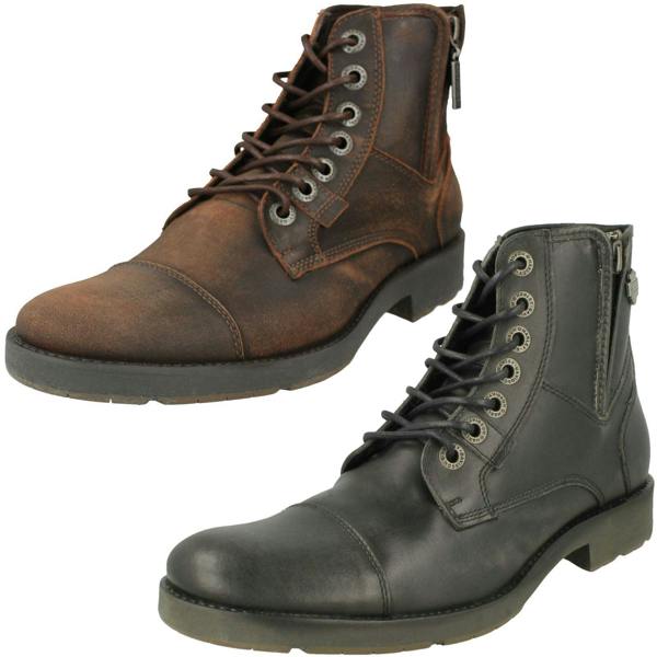 Harley Davidson Mens Harley Davidson Lace Up Ankle Boots Maine