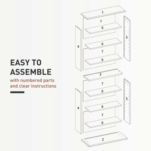 Wyld Haus Talasa Wood White CD Storage Unit With 360 Disc Capacity