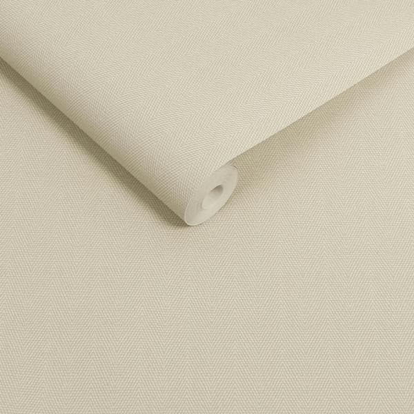 Next Herringbone Linen Wallpaper
