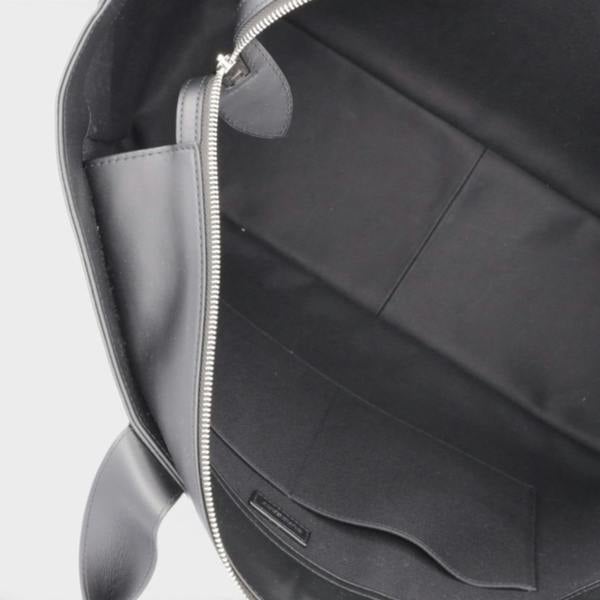 Burberry Two Way Ormond Canvas Leather Bag Beige Black