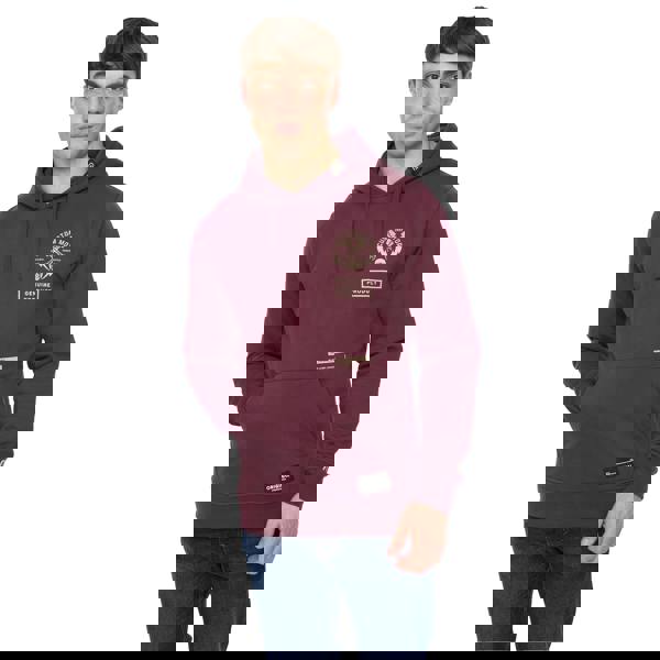 Crosshatch Mens Moules Hoodie - Wine