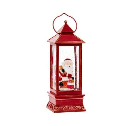 Samuel Alexander 29cm Battery Operated Light up SnowSwirl Santa Chimney Christmas Lantern Decoration