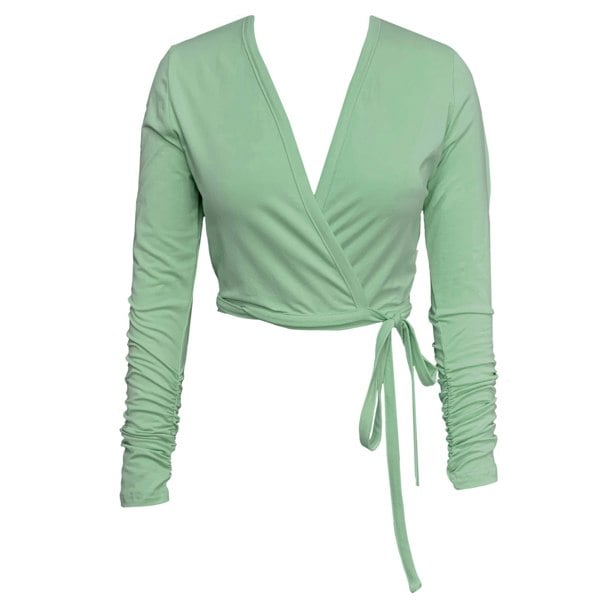 Frock Tales Daisy Ballet Wrap Top - Sage