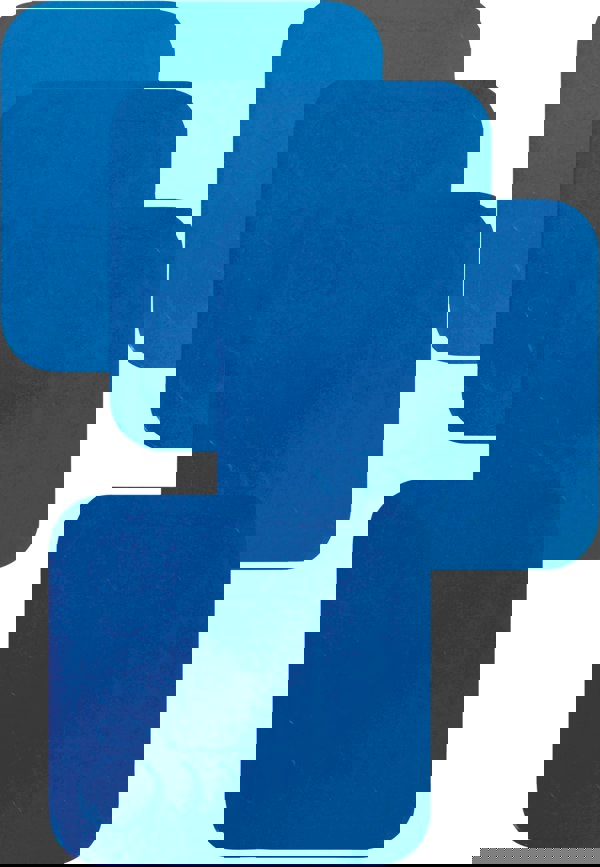 Aidapt 14cm Square Coasters Blue