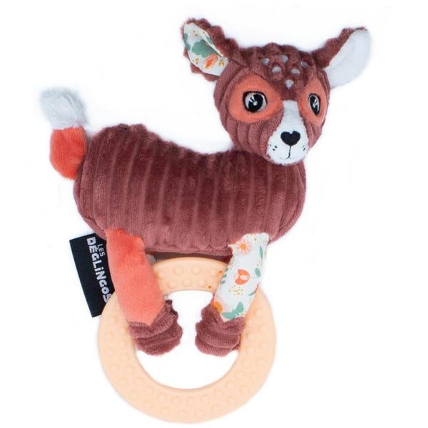 Les Deglingos Teething Ring - Brown