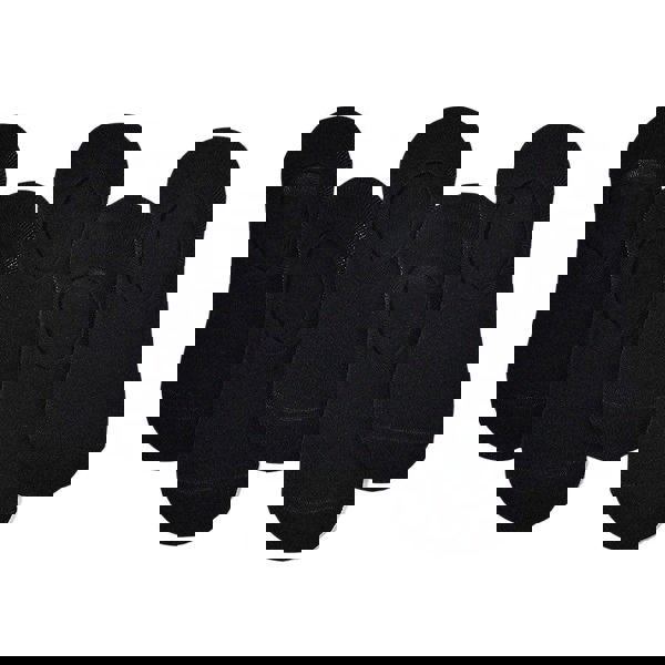 Anysox Anyfootwear 5 Pairs Black Size 10-14 Fashion Socks High Quality Office Sports Business Long Socks Cotton Solid Colors Skateboard Knitted Casual