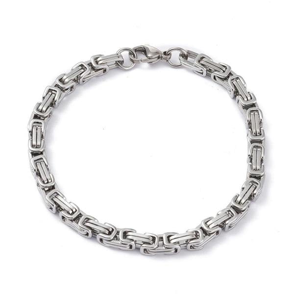Aye Do Gifts Men's Aztec Chain Silver Bracelet