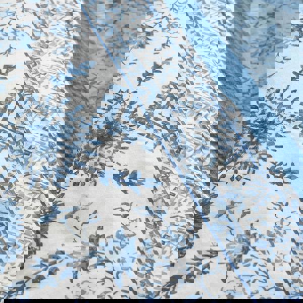 Catherine Lansfield Zoukara Floral Reversible Duvet Cover Set Blue