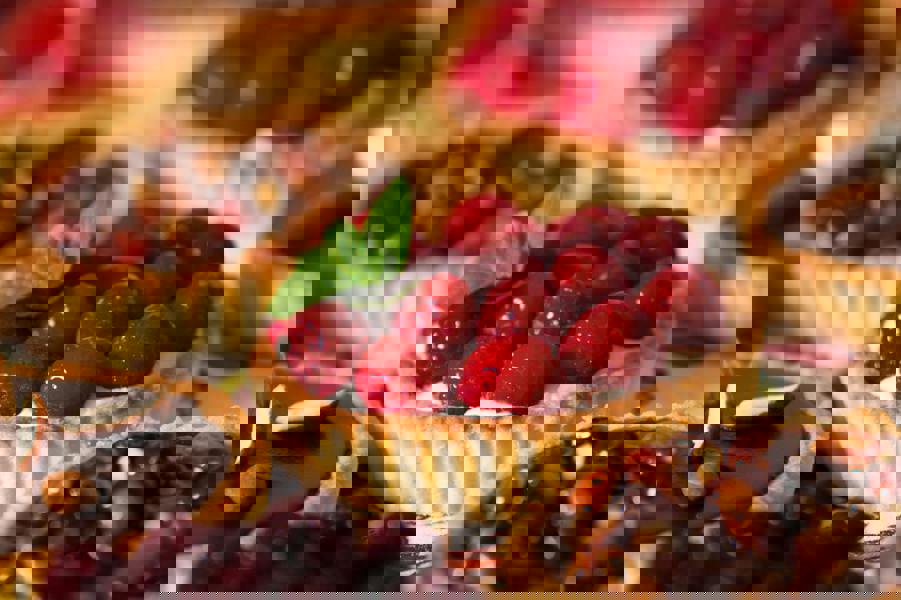 KitchenCraft Set of Four Non-Stick Mini Fluted Flan Tins