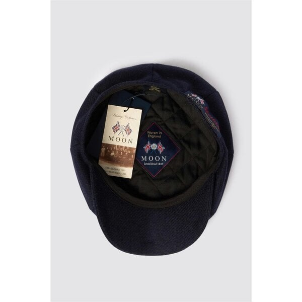 Alexandre Silver Alexandre x Abraham Moon's Navy Wool Baker Boy Hat