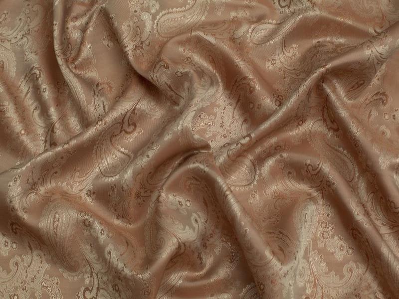 Minerva Core Range Woven Jacquard Lining Fabric, Paisley Print Dressmaking Fabric, 143cm Wide - per metre