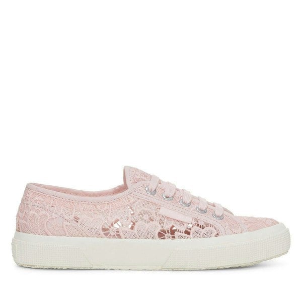 Superga Womens/Ladies 2750 Macramé Trainers - Pink Ish/Avorio