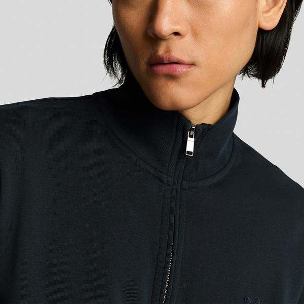 Lyle & Scott Tonal Superfine Quarter Zip Sweatshirt