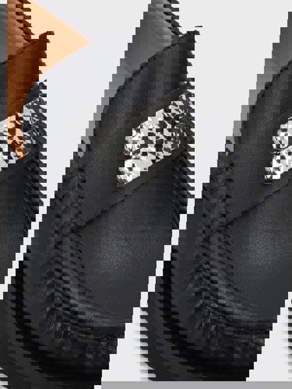 Ganni Butterfly Logo Loafers Black