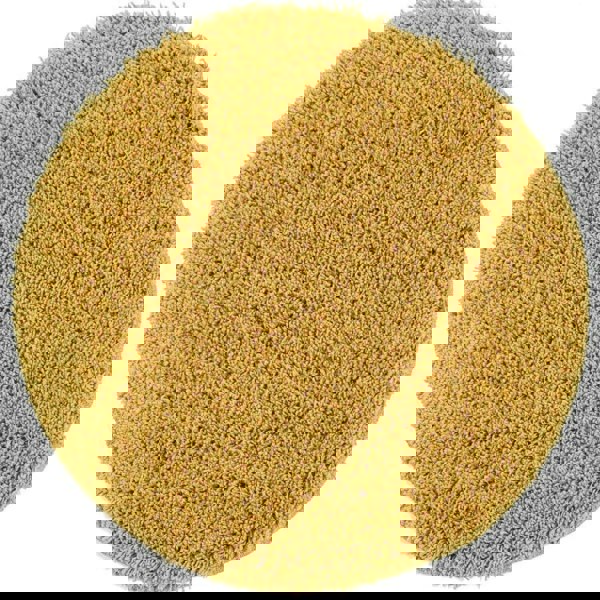 Washable Ochre Shaggy Rug |Stain-Resistant & Family-Friendly