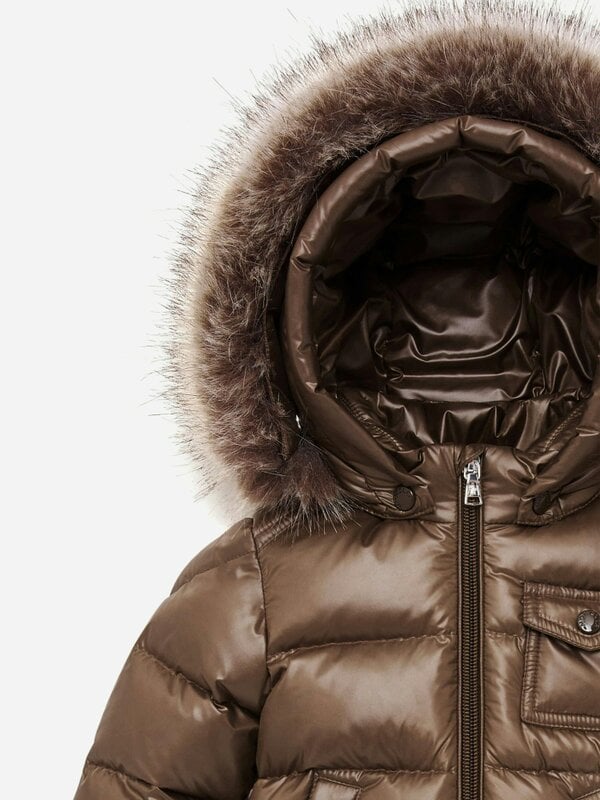 Moncler Enfant Baby Boys Down Padded K2F Jacket in Brown