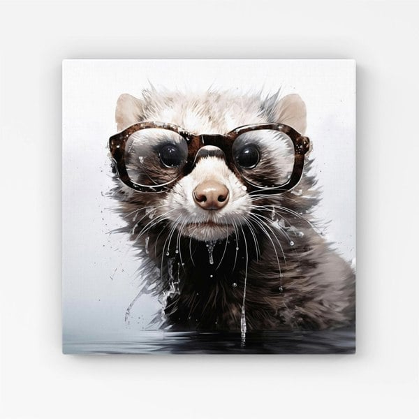 Warren Reed Splashart Ferret Canvas