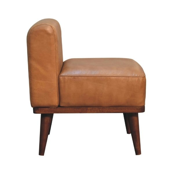 Artisan Furniture Tan Buffalo Backrest Footstool