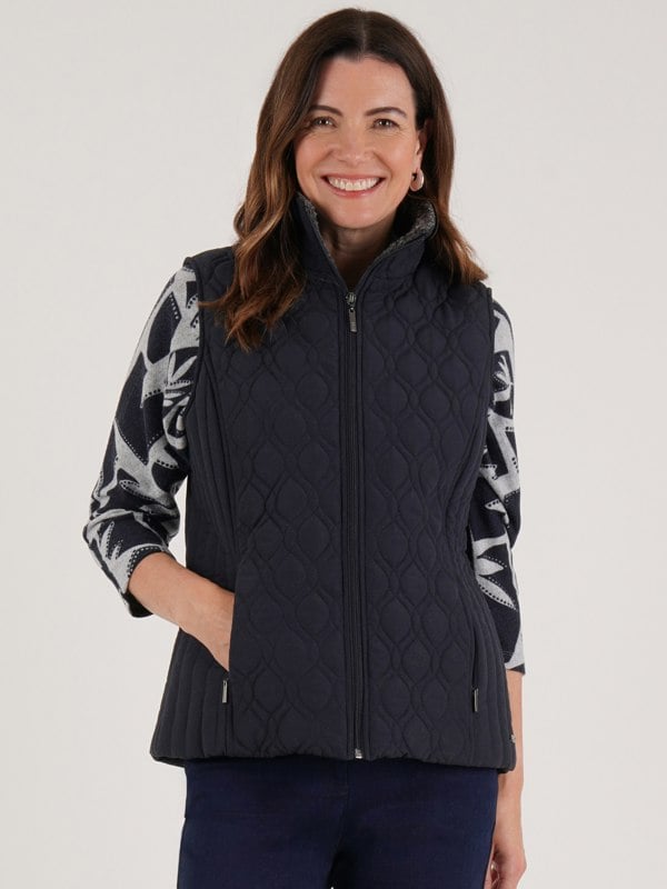 TIGI-Wear Quilt Sherling Gilet