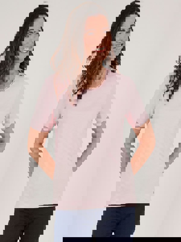 TIGI-Wear Beaded Neck Trim Top