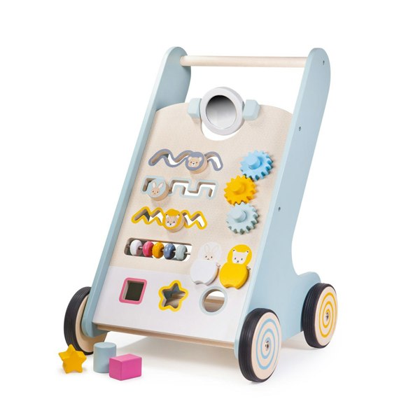 Bigjigs Toys Wooden Baby Activity Walker - Includes Multiple Activities