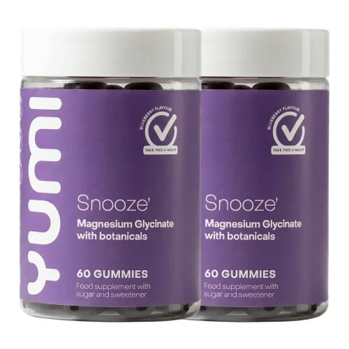 Yumi Nutrition Snooze Magnesium Glycinate Gummies, 60 Blueberry Flavour - 2 months