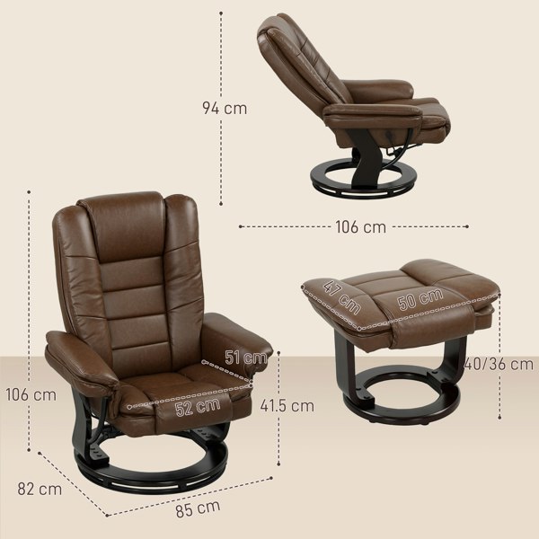 Recliner with Ottoman