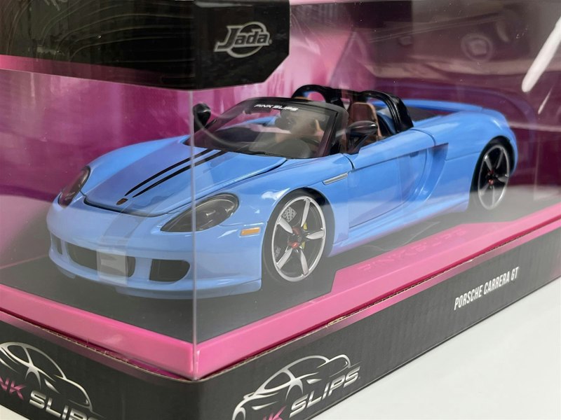 Jada 2005 Porsche Carrera GT Blue 1:24 Scale Pink Slips Jada 253293013