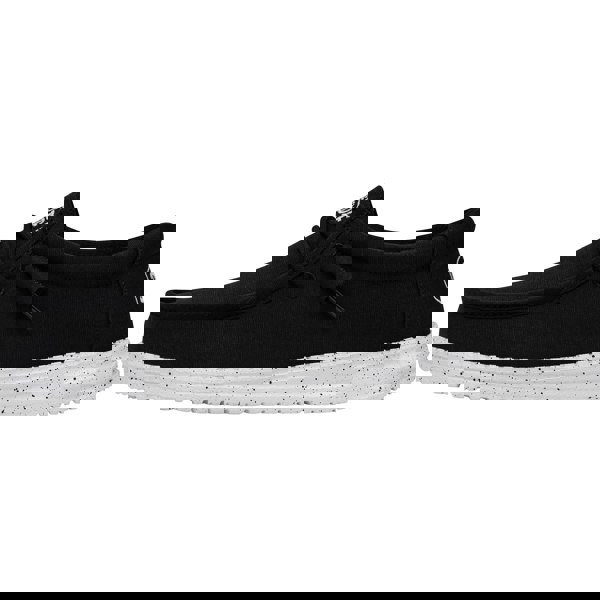 HEYDUDE Wally Slub Canvas Shoe Unisex - Black