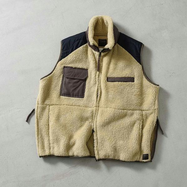 Taion Military Pile Fleece High Neck Vest
