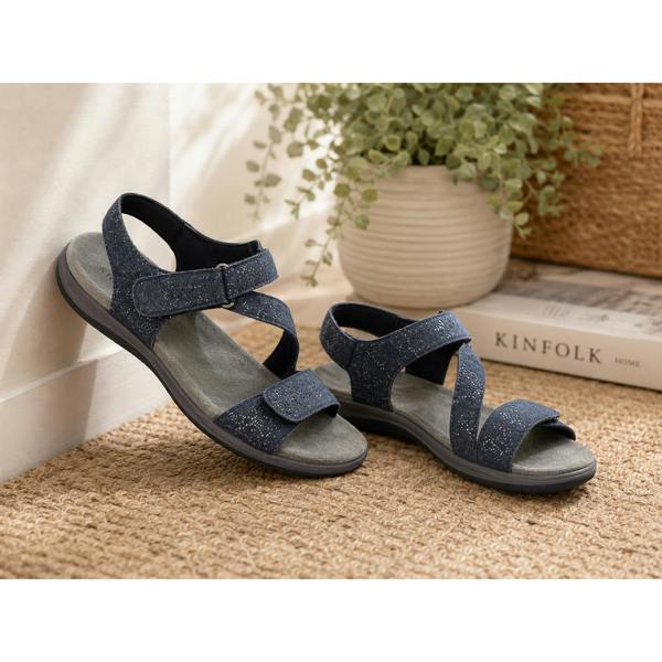 Mod Comfys GISELLE Ankle Strap Sandals   in  Navy