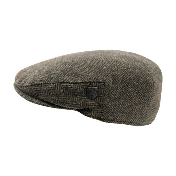 Carlyle Heath & Co. Carlyle Heath Jumbo Herringbone Flat Cap