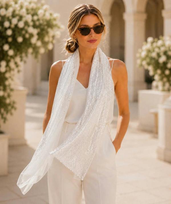Pia Rossini Chrystal - Embellished Occasion Scarf