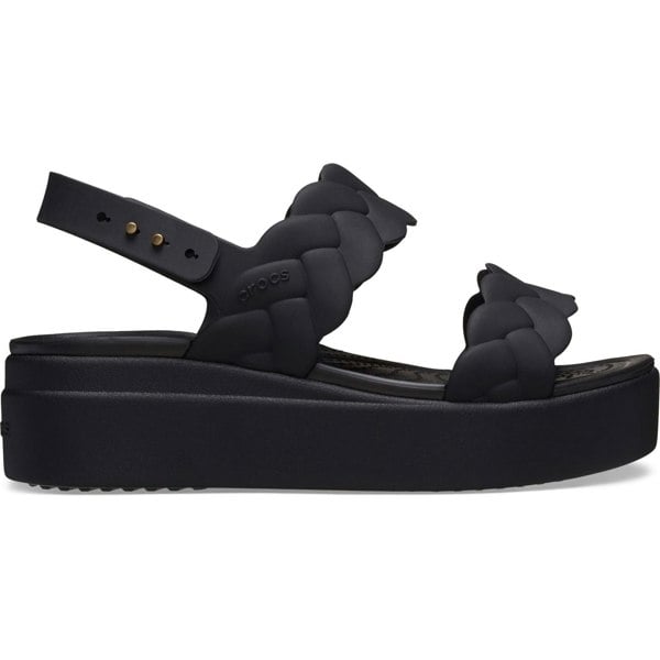 Crocs Brooklyn Woven Thermoplastic Women's Black/Black Sandals