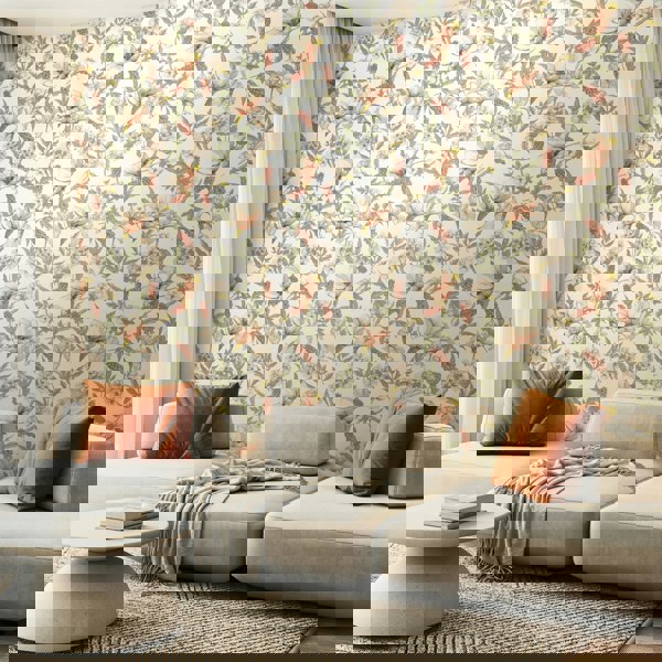 Hoopla Walls Orchid Bloom - Sage & Hazel 10m Wallpaper