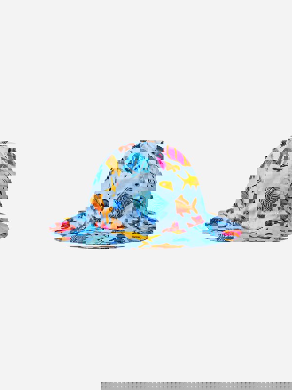 Rachel Riley Baby Girls Tropical Fish Sun Hat in Multicolour