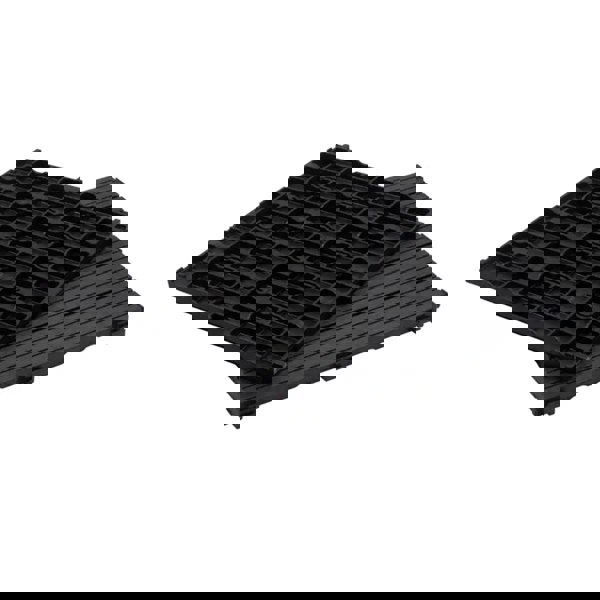 Oseasons Cosmpolitan (Pack of 10) ECO Interlocking 30x30cm Decking Tiles in Graphite
