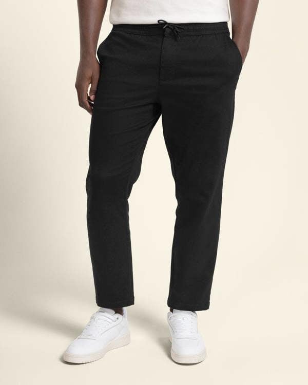 Larsson & Co Drawstring Waist Regular Fit Chino Trouser