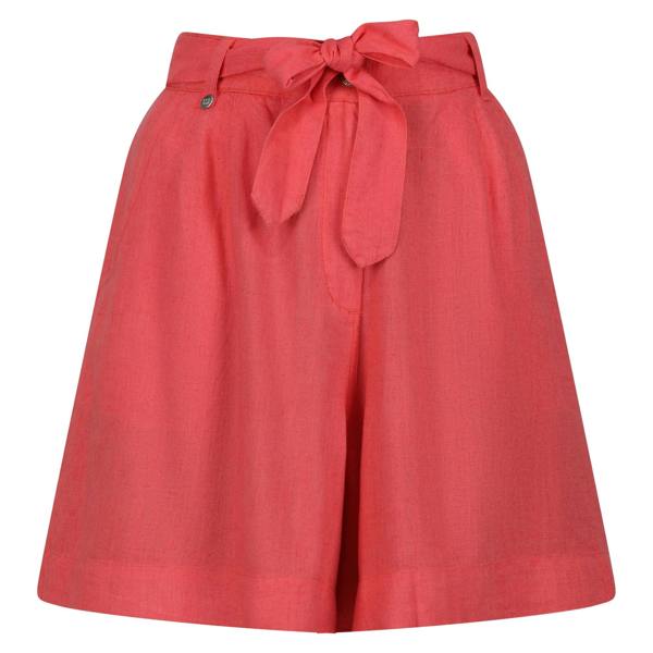 Regatta Womens/Ladies Sabela Paper Bag Shorts - Peach Bloom - 