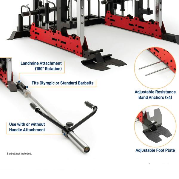 Marcy SM7553 Smith Cage Machine Linear Bearings Utility Weight Bench