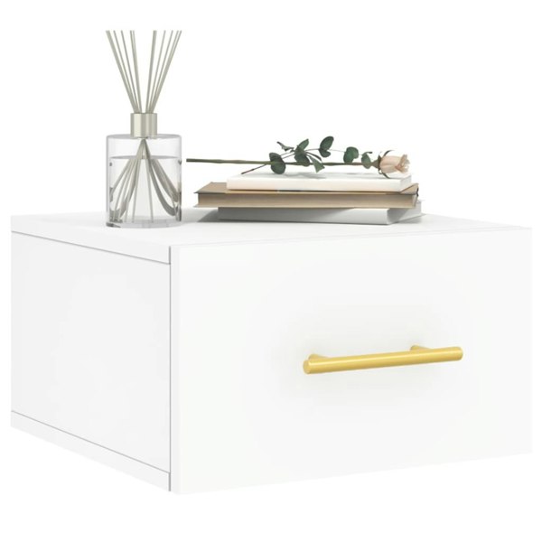 Berkfield Wall-mounted Bedside Cabinets 2 pcs White 35x35x20 cm