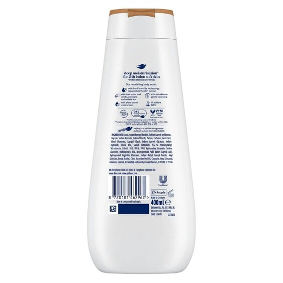 Dove Advanced Care Pampering Body Wash 24H Renewing Micromoisture, 3x400ml