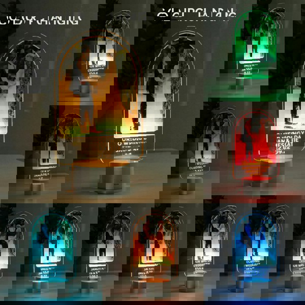 Personalised Memento Company Personalised Free Text & Photo Upload LED Colour Changing Light