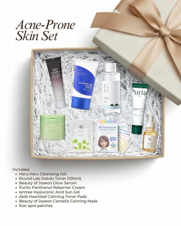 Korean Skincare Starter Kit for Teens -  Acne Prone Skin