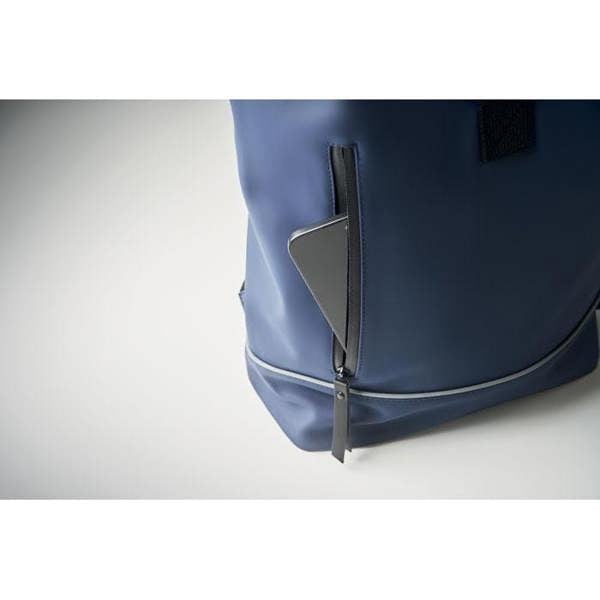 MidOcean Laptosa Roll Top PU Laptop Backpack - Blue - 