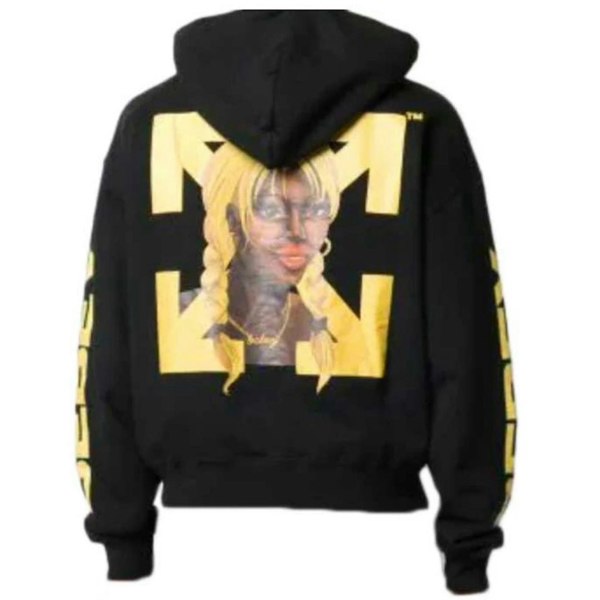 Off-White X Theophilus London Bebey Arrow Oversized Hoodie - Black