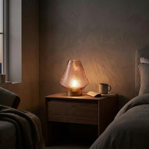 Garden Greatness Unique Textured Swirl LED Accent Lamp